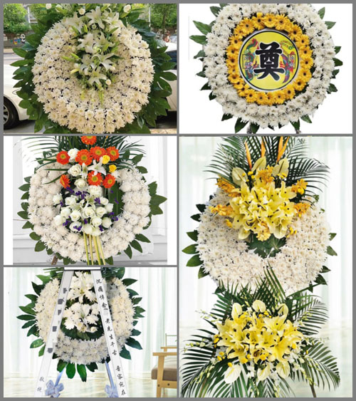 福建龙岩漳平市官田乡梧村村花圈速递